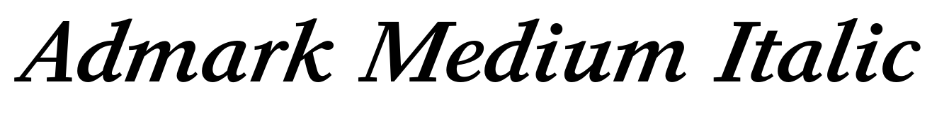 Admark Medium Italic